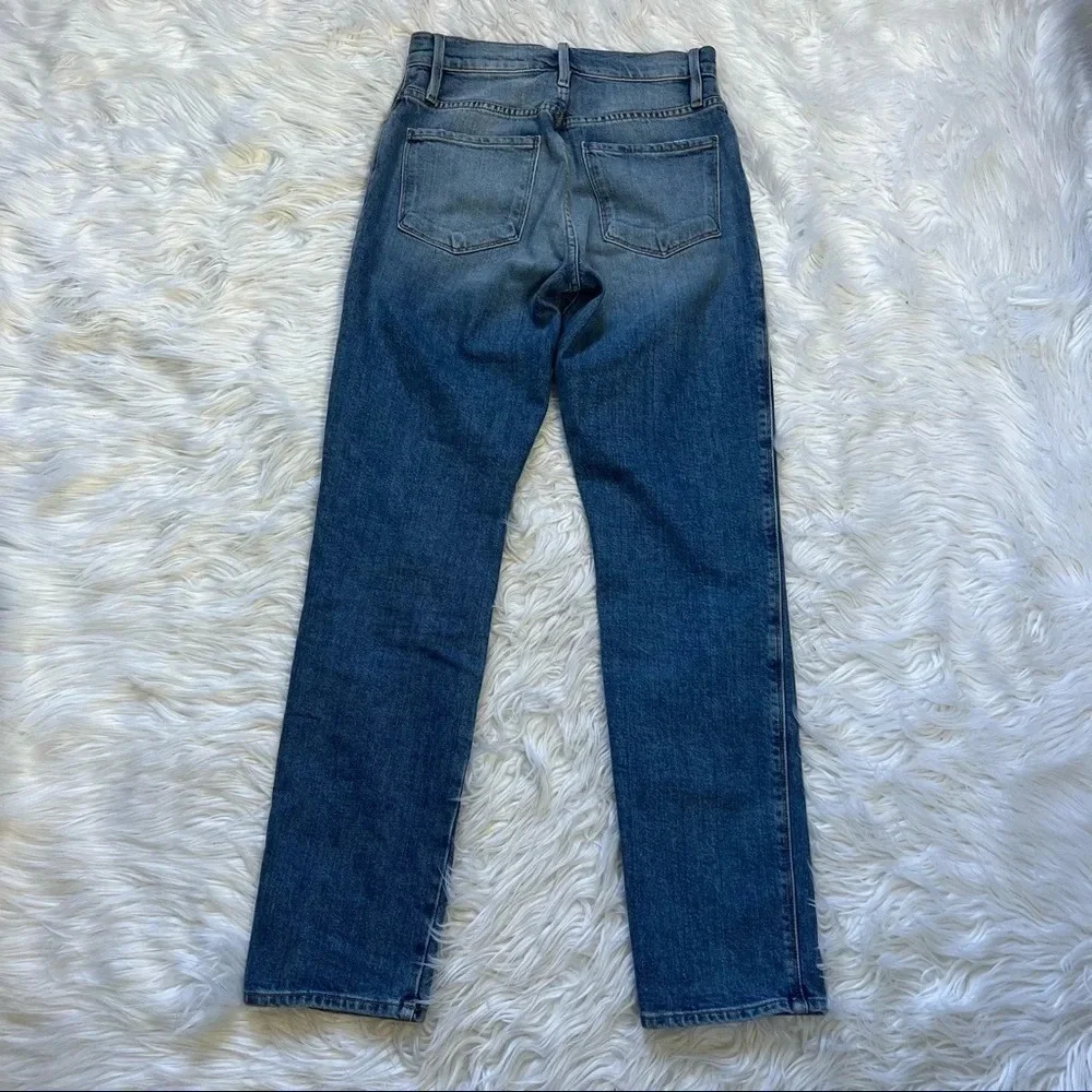 NWOT FRAME Le Sylvie Slender Straight Leg Jeans Alamitos Denim Casual Women’s 25